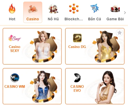 Sảnh game Casino live tại SC88